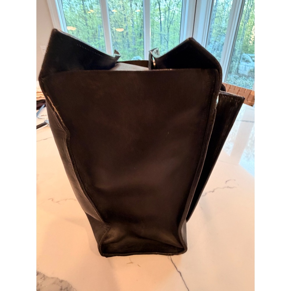 Dooney & Bourke Alto Executive Tote Black Leather Large Vintage Bag - Picture 10 of 14